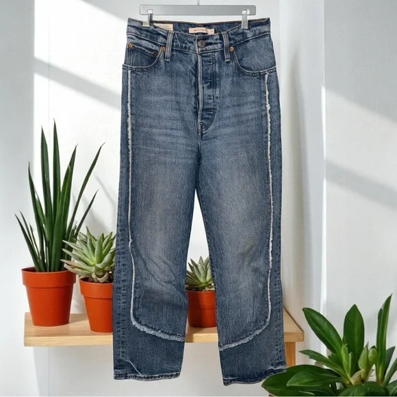 Levi's Ribcage straight Women's Blue Straight Leg Jeans - Picture 13 of 13